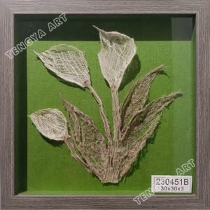 Tree Bark 3D Horseshoe Lotus Wall Art