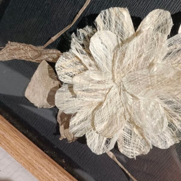 Tree Bark Layered Floral Wall Art - Image 2