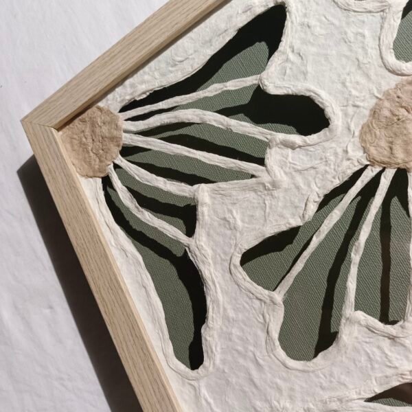 Paper Hollowed Out Floral Wall Art - Image 4