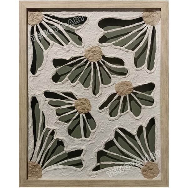 Paper Hollowed Out Floral Wall Art