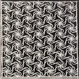 Línea Geometría Tejido Obra de Arte sin marco