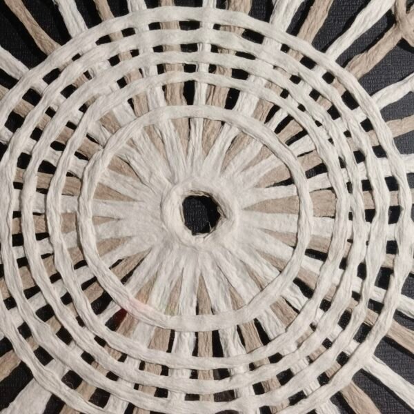 Double Color Paper Line Flower Wall Art - Image 3