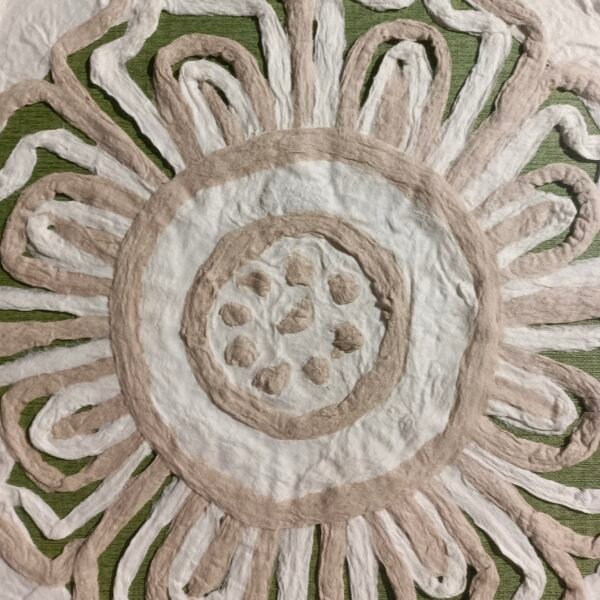 Handmade Paper Floral Wall Art - Image 3
