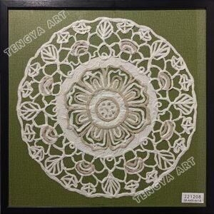 Arte floral de papel hecho a mano
