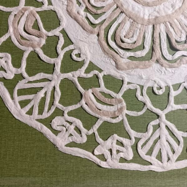 Handmade Paper Floral Wall Art - Image 2