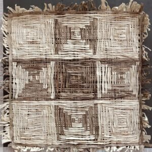 Tree Bark Grid Weaving Unframed Artwork